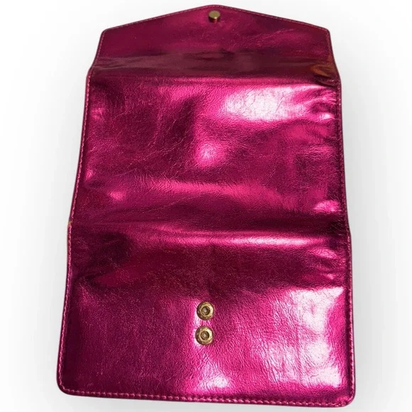 EUC A New Day Metallic Pink Wallet – Snap Closure, Card Slots, Zip Pocket - Picture 8 of 8